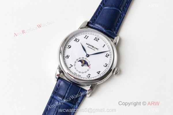 Best 1:1 Montblanc Replica Watch Star Legacy Moonphase U0116508 N White dial Watch 8