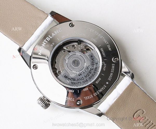 Swiss Montblanc Boheme Date SS Watch 33mm Women Mont Blanc Bracelet Replica 8