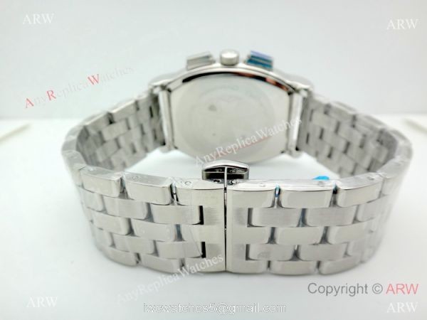 Vacheron Constantin Copy Watch Stainless steel Chronograph Blue Stick 8