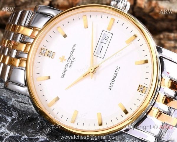 Copy Vacheron Constantin Geneve automatic Watch Stainless Steel Black Face 8