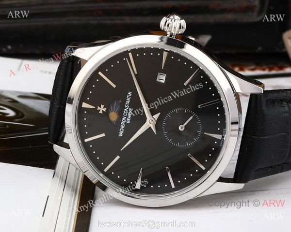 AAA Quality Copy Vacheron Constantin Moonphase Watch SS White Dial 8