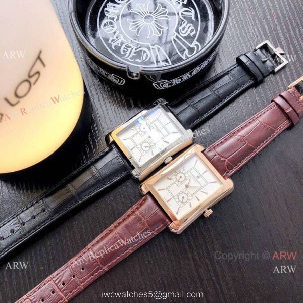 Copy Vacheron Constantin Geneve 40m Men Watch Black Dial Black Leather Strap 8