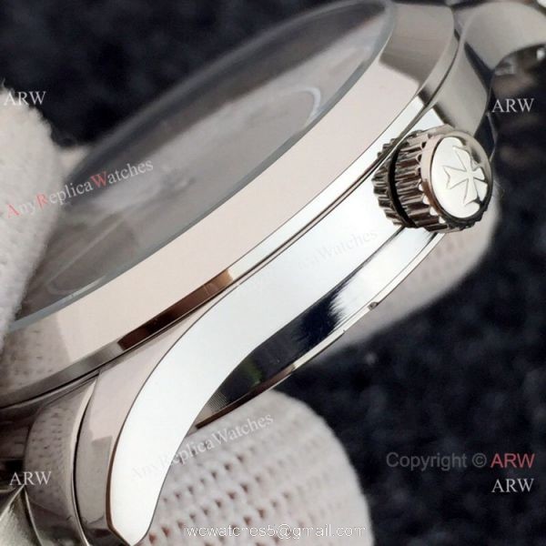 Replica Vacheron Constantin Geneve Automatic Watch SS Black Face 8