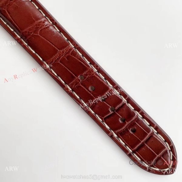 Swiss Grade Copy Breitling Premier 40mm Watch Gray Rhodium Face Leather Strap 8