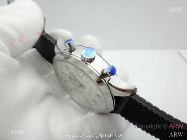 Clone Breitling Transocean Chronograph Watch Stainless Steel White Face 45mm 8