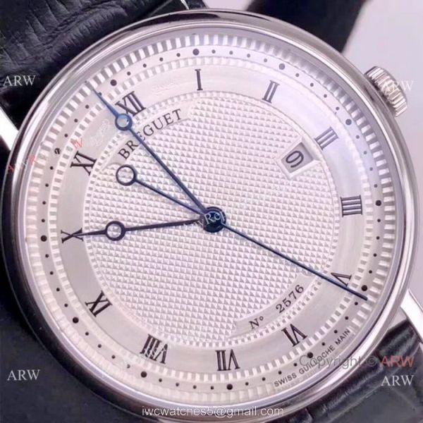 Swiss Replica Breguet Classique 2892 Watches SS Silver Dial 8