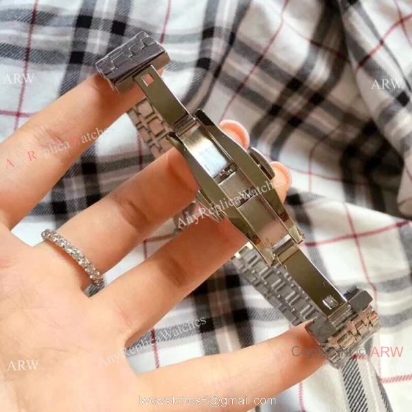 Replica Burberry Chronograph Two Tone Rose Gold Watch Swiss Quality 8