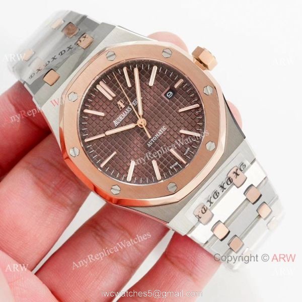 Audemars Piguet Royal Oak Selfwinding 2-Tone Rose Gold Watches Copy 8