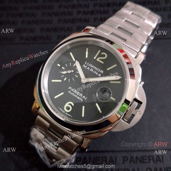 Panerai Luminor PAM00104 Stainless Steel Knock Off Watches from China 8