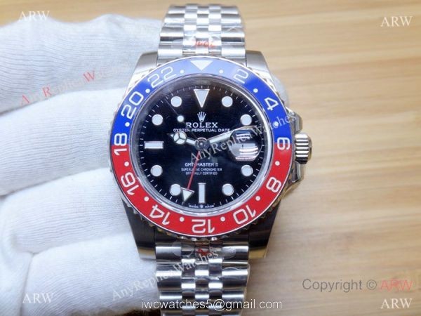 Rolex GMT-Master II Noob Factory 3186 904L Watch Rolex Pepsi Replica 2018 8