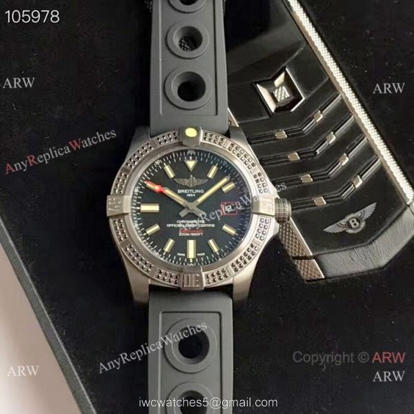GB Replica Breitling Avenger blackbird Swiss 2824 Watch Black Rubber Strap 8