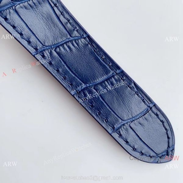 Hbbv6 Replica Cartier Santos Swiss 9015 Gradient Blue Dial Watch 8