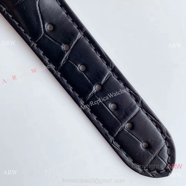 VS Factory Replica Omega De Ville Co-Axial Swiss 8500 Watch SS Black Leather Band 8