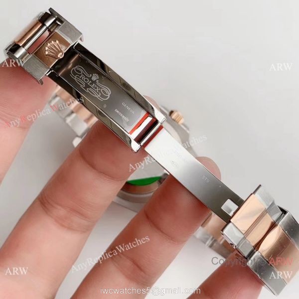 (EW) Swiss Copy Rolex GMT-Master II Root-beer 2 Tone Rose Gold Watch 40mm 8