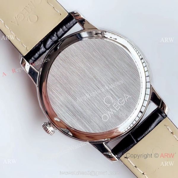 DV Factory De Ville Prestige Power Reserve Omega Watch White Face 8