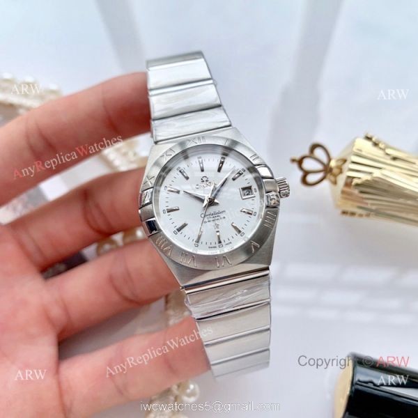 Women Omega Double Eagle 2-Tone Rose Gold Diamond Watch High Quality Replica Watches China 8