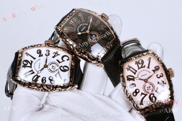 Copy Franck Muller Cintree Curvex 25th Anniversary Special Edition Watch Rose Gold 8