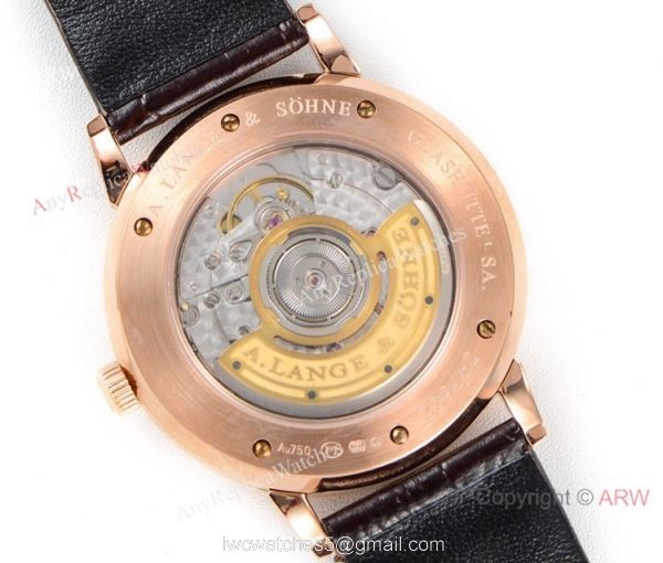 Copy A.Lange Sohne Saxonia Thin Swiss 2892 Watch White Face Rose Gold 8