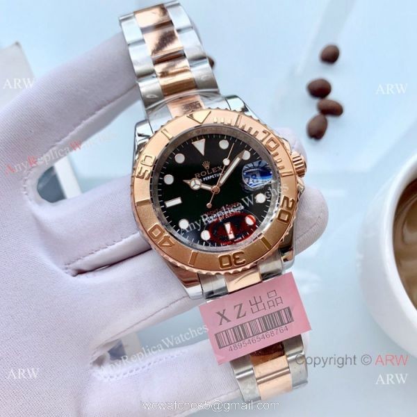High Quality Rolex Yachtmaster Rose Gold Replica Watch 41mm 8