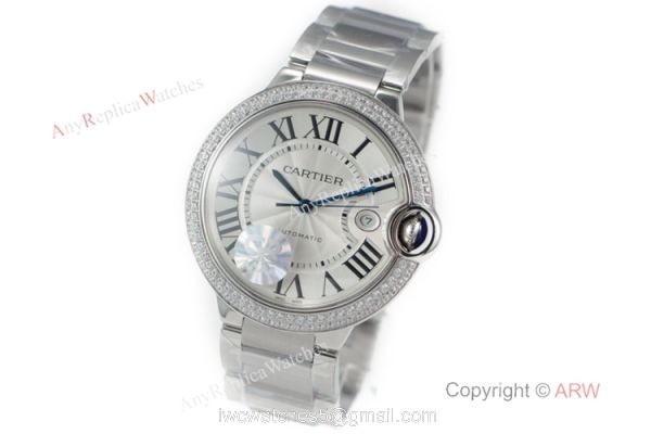 (CR) Swiss Grade Ballon Bleu de Cartier Watch Copy Stainless Steel 42mm 8
