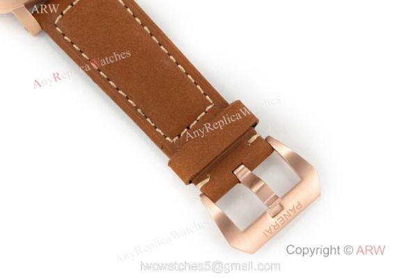 Swiss Grade A Luminor Panerai PAM00028 Power Reserve Copy Watch Rose Gold 8