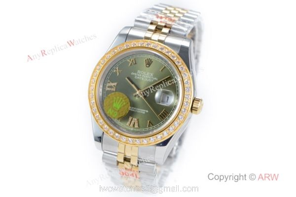 Super Clone Rolex Datejust II 2-Tone Jubilee Grey Dial Watch 8