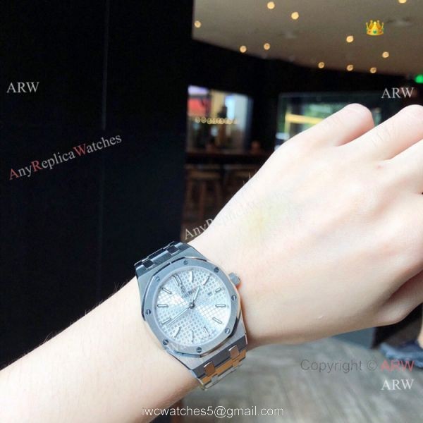 Copy Audemars Piguet Royal Oak Blue dial Lovers Watch Quartz Movement 8