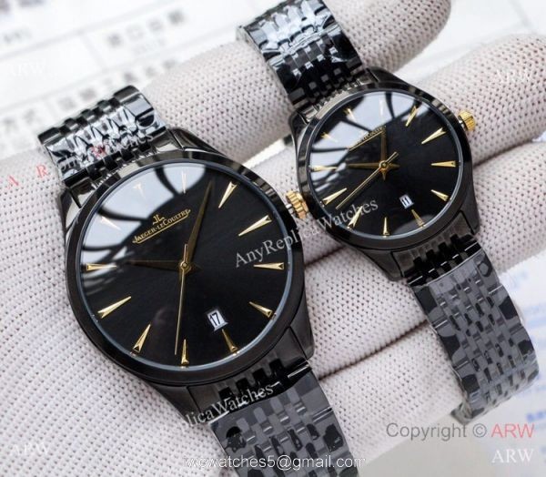 Low Price Copy Jaeger LeCoultre Master QUARTZ Watches SS Blue Dial 8