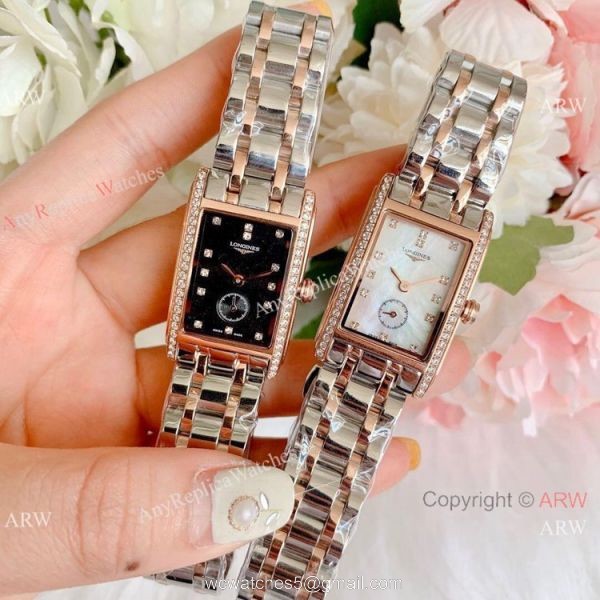 Replica Longines Dolce Vita Two Tone Rose Gold Watches 23mm Lady 8