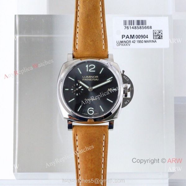 (VS) Best Replica Panerai Pam 904 Luminor Due 1950 Watch Ss Gray Dial 8