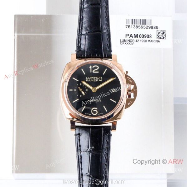 (VS) Best Copy Swiss Panerai Luminor Limited edition Rose Gold Men Watch 8