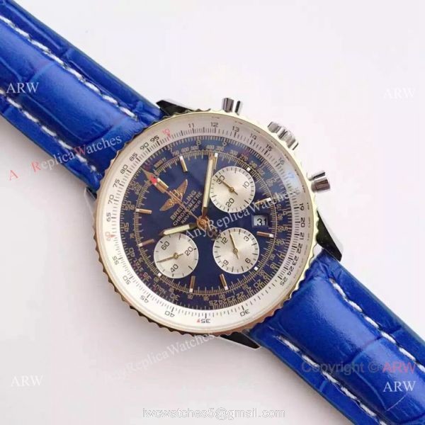 JF Factory Breitling Navitimer 01 Men Watch Blue Dial Two Tone 8