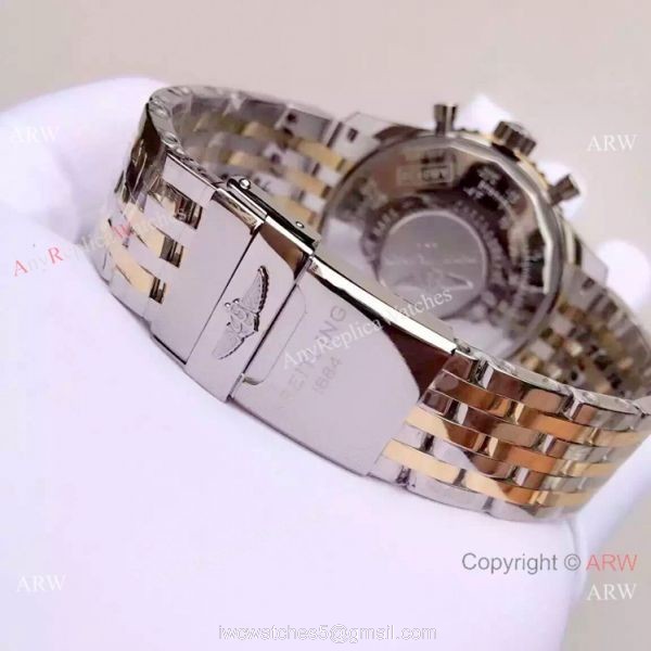 Best Replica Watches China Dealer JF Factory Breitling Navitimer 01 2-Tone Watch 8