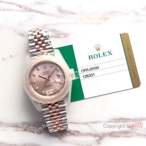 (EW) Swiss Copy Rolex Datejust II 41 2-Tone Rose Gold Jubilee Watch 126331 8