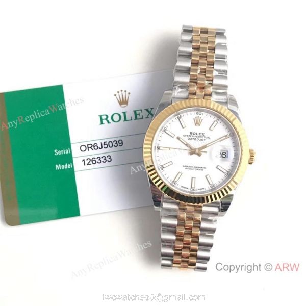 (EW) Replica Rolex Datejust ii 3235 Two Tone Jubilee Watch Swiss Grade One 8