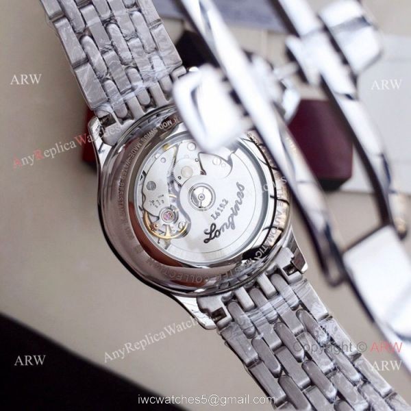 Clone Longines Master Moonphase Stainless Steel Diamond Watch 39mm 8