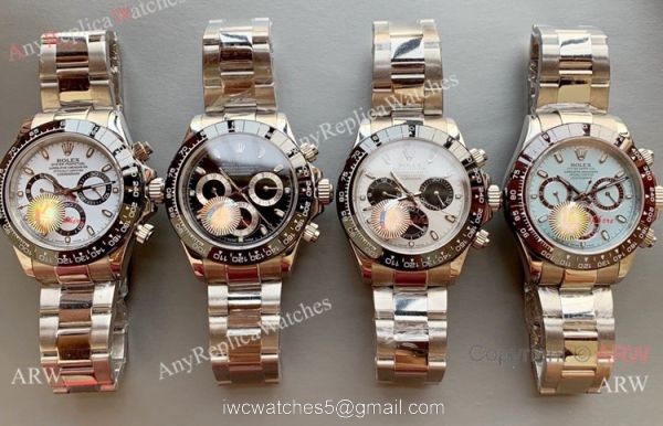 Copy Rolex Daytona 40 Stainless Steel Black Ceramic Bezel watches 8