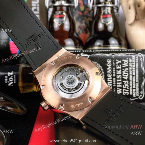AAA Copy Hublot Classic Fusion 43mm Rose Gold Grey Face Watches 8