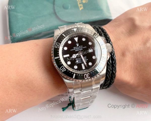 NEW Noob Rolex Deepsea 126660 SS Black Face 1:1 V10 904L Watch 8