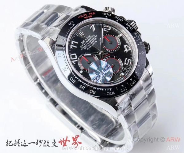 1:1 Best Replica Rolex Daytona Swiss 4130 JH Factory Watch SS Blue or Grey Dial 8