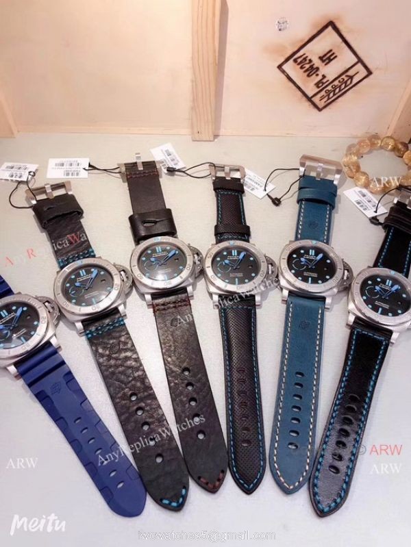 2019 Replica Panerai Submersible Mike Horn Edition PAM985 Watch Blue Markers 8