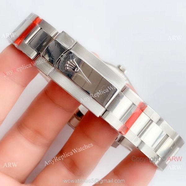 NEW Upgraded Swiss 3235 V3 Copy Rolex oyster Datejust II Silver Diamond Dial Watch 8