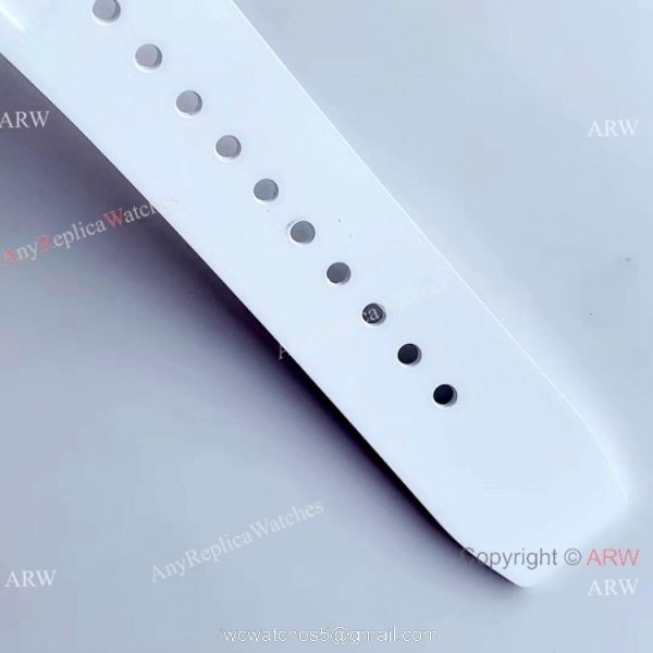KV Factory Swiss 7750 Richard Mille RM 011-FM Polo Club Saint Tropez White Ceramic Watch Richard Mille AAA 8