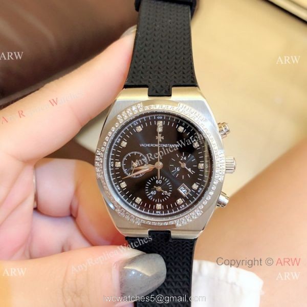 Vacheron Constantin Overseas Rose Gold Chrono Watch Women Vacheron Constantin Copy 8
