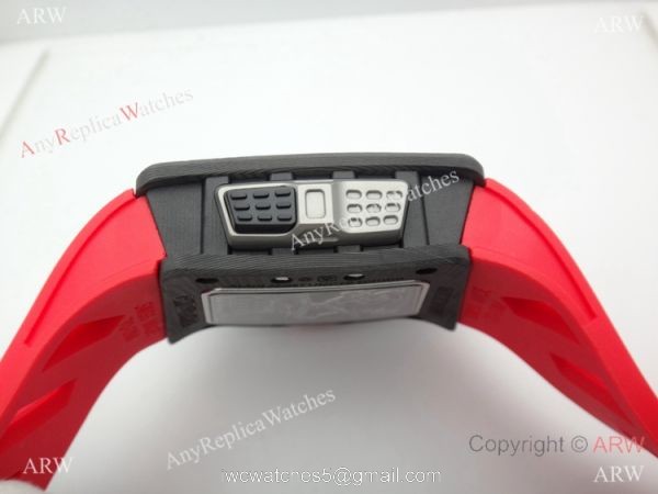 Swiss Replica Richard Mille RM70-01 Carbon Red Rubber Strap Watch 8