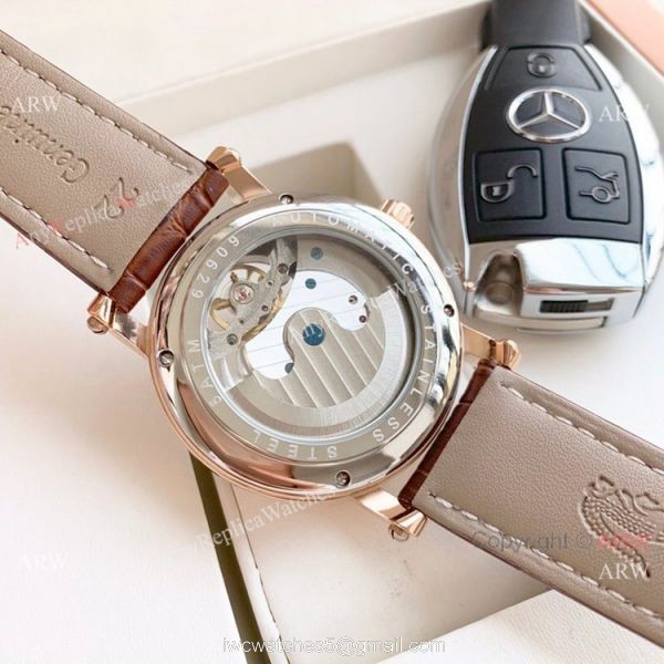 Clone Franck Muller Geneve Tourbillon Rose Gold Men Watch 42mm 8