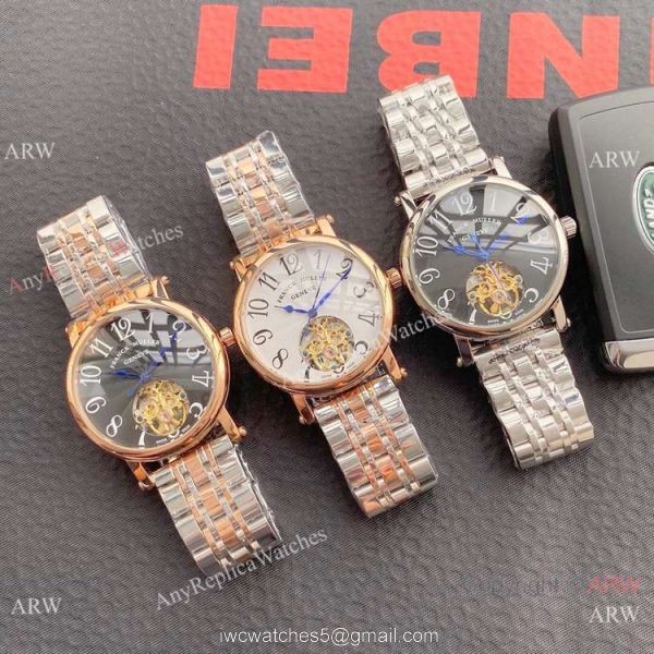 Copy Franck Muller Geneve Tourbillon Men Watch Stainless Steel 8