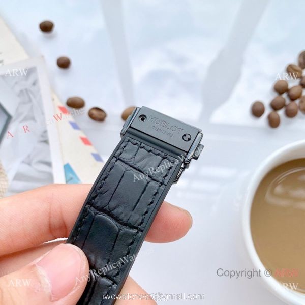 Solid Black Hublot Classic Fusion Men Watch New Replica 8