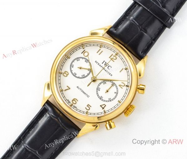 Swiss Replica IWC Portuguese 7750 Watch Gold Case 2019 New 8