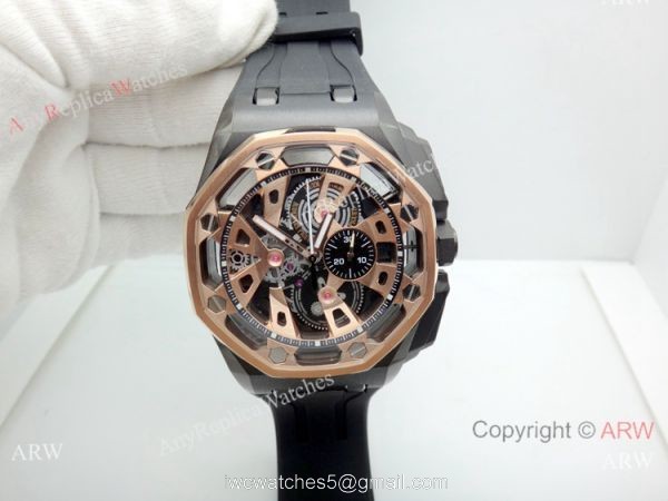 New Audemars Piguet Royal Oak Offshore Limited Edition Watch Rose Gold Bezel 8
